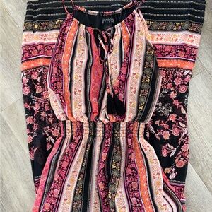 Bohemian Floral Print Dress